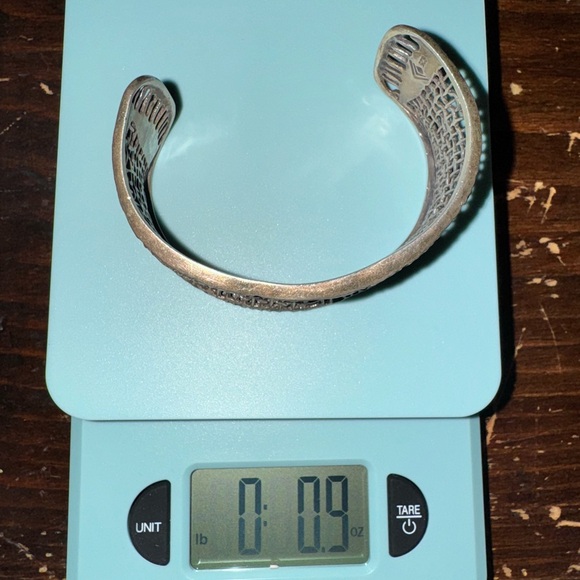 Retired Silpada Sterling Woven Cuff Bracelet - Picture 13 of 16